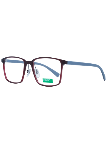 Benetton Unisex Optische Fassungen Trapez Burgunder
