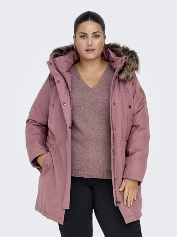 ONLY Carmakoma Langer Parka in Rose Brown
