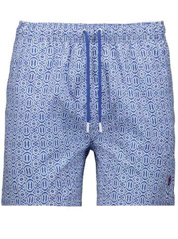 Ragman Badeshorts mit Alloverprint in Blau