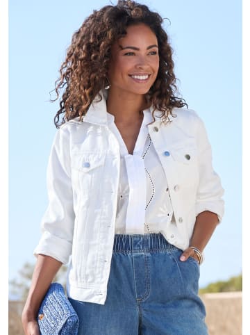 LASCANA Jeansjacke in weiß