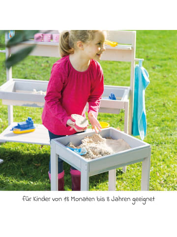 roba Outdoor Spieltisch Tiny mit Wanne - Grau in grau
