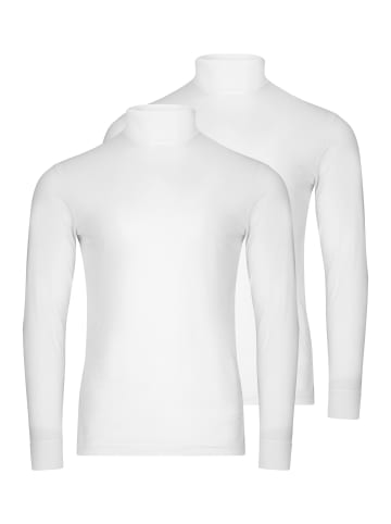Ragman Rollkragenshirt Basic in Weiß