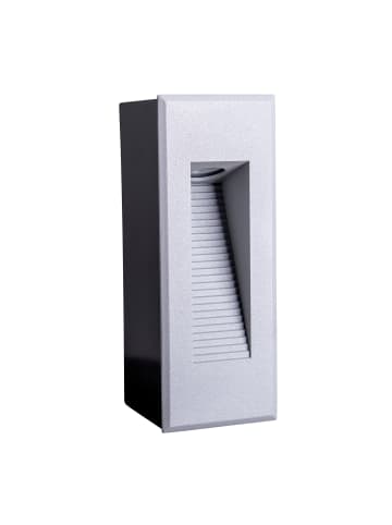 näve LED Außenwandleuchte "KOLARI" in silber - EEK G