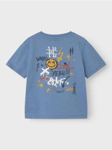 name it T-Shirt mit Print "Cool World" in Blau