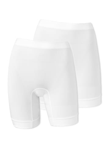 Schiesser Longshorts Seamless Light in Weiß