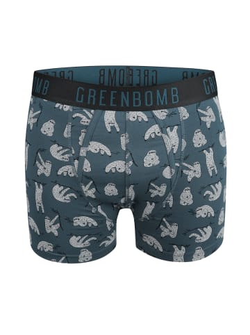 GreenBomb Trunk Animal Sloth Hang 3 in Blauer Stein