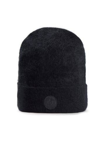 CASH-MERE.CH Mütze brushed in Schwarz
