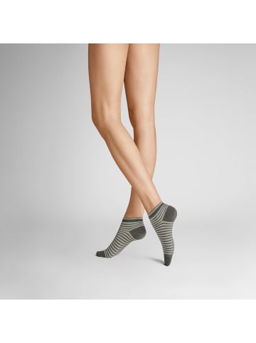 Hudson Sneakersocken Easy Stripe Fashion in slate gray
