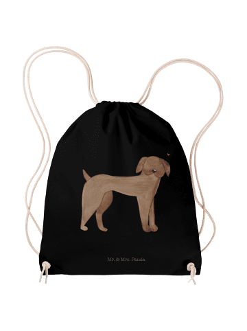 Mr. & Mrs. Panda Stoffbeutel Hund Dogge ohne Spruch in Schwarz