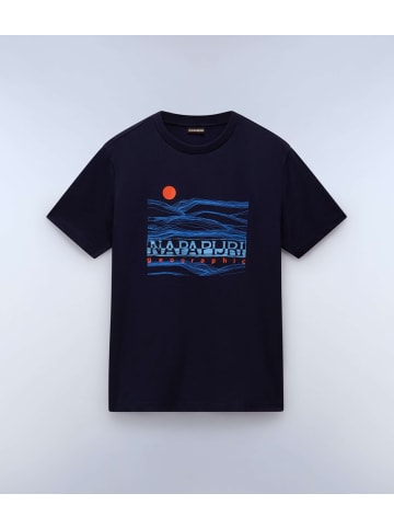 Napapijri T-Shirt "S-Buti Ss" in Blau
