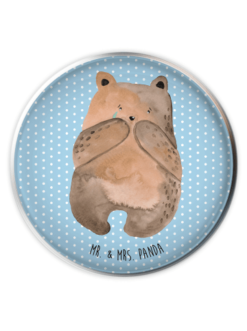 Mr. & Mrs. Panda Ausguss Stöpsel Bär Verlust ohne Spruch in Blau Pastell