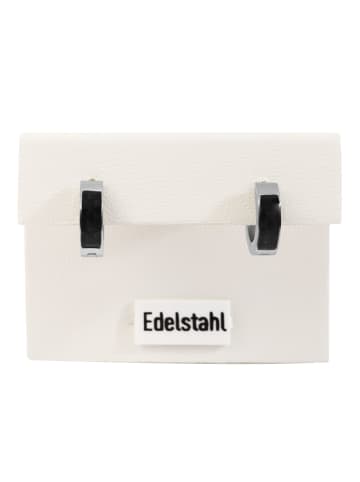 Adeliás Unisex Ohrringe – Creole aus Edelstahl in silber