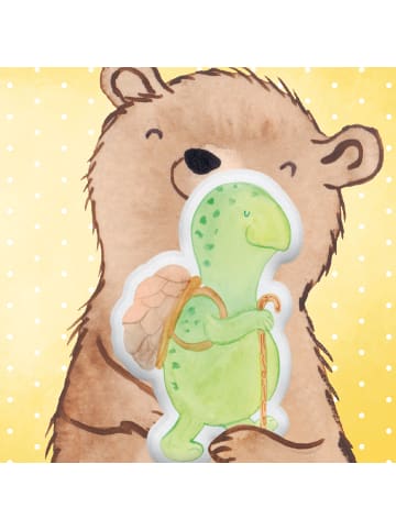 Mr. & Mrs. Panda Kissen Schildkröte Wanderer ohne Spruch in Weiß