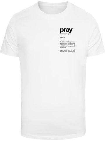 Mister Tee T-Shirt "Pray Definition Tee" in Weiß