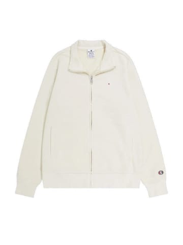 Champion Sweatshirt Full Zip Sweatshirt in Beige