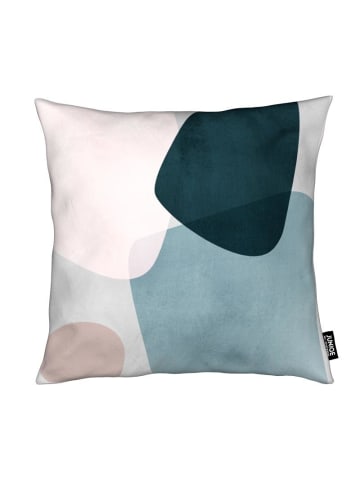 Juniqe Kissen "Graphic 150 A" in Blau & Grau