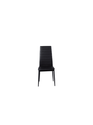 ebuy24 Esszimmerstuhl Slim Schwarz 2er Set