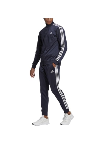 adidas Trainingsanzug 3 Streifen Design in Blau