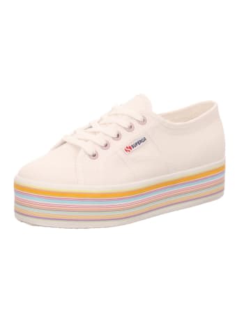 Superga Damen- Schnürschuhe 2790 - MULTICOLOR COTW in weiss