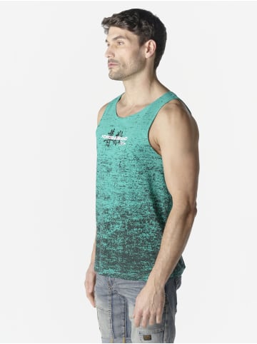 KOROSHI Herren Ã¤rmelloses t-shirt aus baumwolle in grun