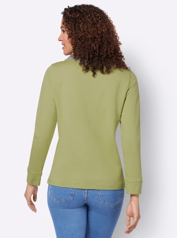 WITT WEIDEN Sweatshirt in lindgrün-grau