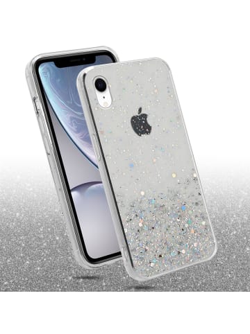 cadorabo Hülle für Apple iPhone XR Glitter in Transparent mit Glitter