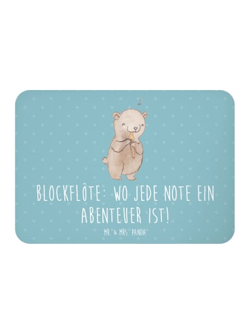 Mr. & Mrs. Panda magnet Abenteuer Blockflöte mit Spruch in Meeresbrise