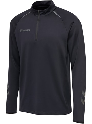 Hummel Halbreißverschluss Sweatshirt Raglanärmel Hmlauthentic Herren in ANTHRACITE