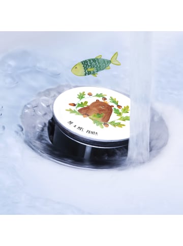 Mr. & Mrs. Panda Stöpsel Waschbecken Bär König ohne Spruch in Weiß