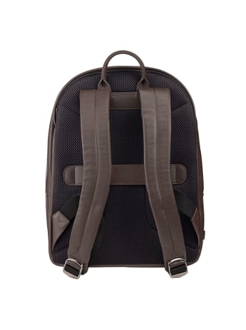 DuDu Casablanca Daypack Leder 40 cm Laptopfach coffee brown