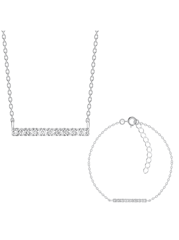 Alexander York Schmuckset Kette mit Anhänger und Armband STAB in 925 Sterling Silber, 2-tlg.