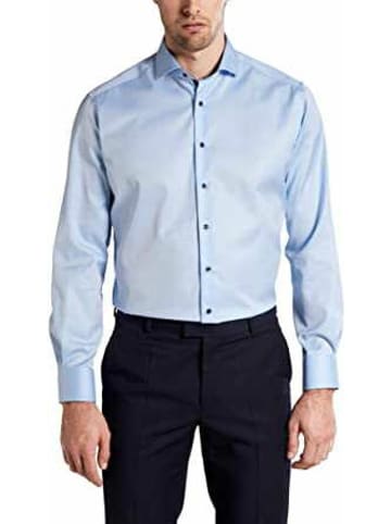 Eterna Langarm Business Hemd für Herren in blau
