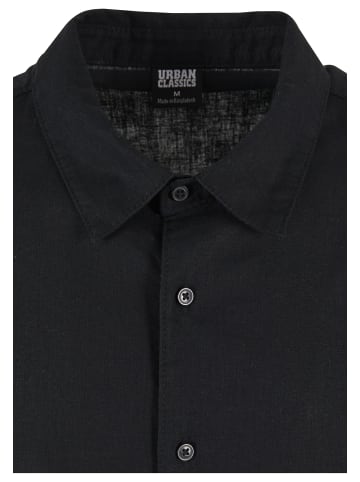Urban Classics Urban Classics Herren Boxy Cotton Linen Shirt in black