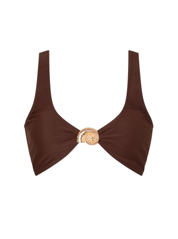 Moda Minx Bikinioberteil Nautilius Shell Knot Bikini Top in brown