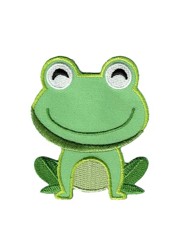 Catch the Patch Frosch TierApplikation Bügelbild inGrün