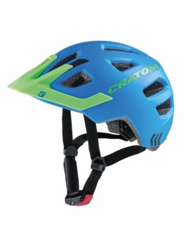 Cratoni Kinder-Fahrradhelm Maxster Pro in blau/grün matt