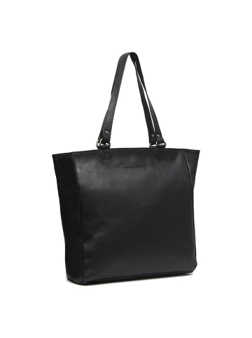 The Chesterfield Brand Wax Pull Up Schultertasche Leder 36 cm Laptopfach schwarz