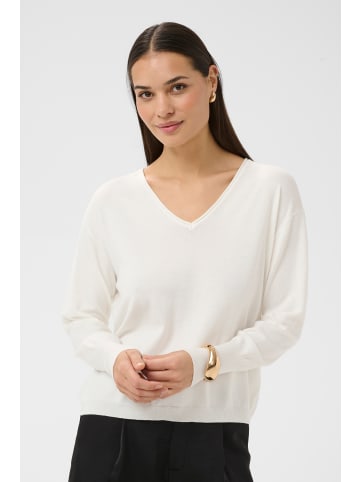 Kaffe Strickpullover KAlizza Loose fit in Chalk