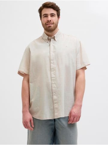 JACK & JONES PLUS Hemd in White Pepper