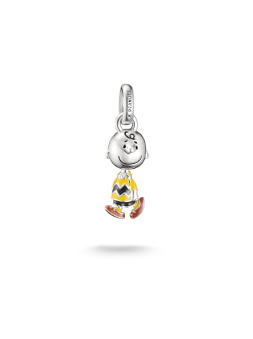 Thomas Sabo Charm-Anhänger in silberfarben, schwarz, gelb, braun