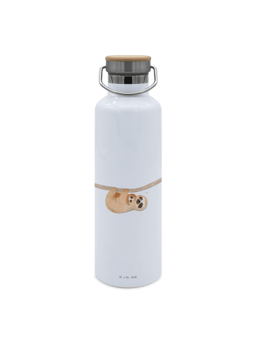 Mr. & Mrs. Panda Trinkflasche Aus Edelstahl Faultier Kind ohne S... in Weiß