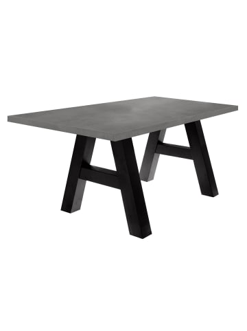 58 aufm Kessel ESSZIMMERTISCH Elia 8 140 x 90 x 75 Esstisch Schwarzstahl/Graphit