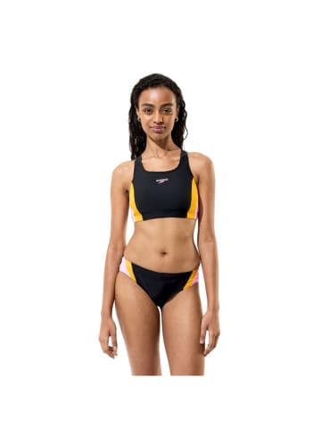 Speedo Bikini Colorblock in Schwarz-Gelb