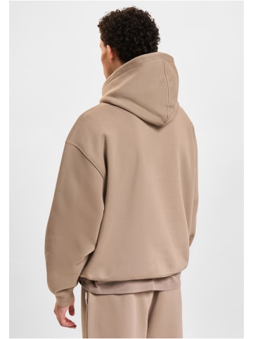 DEF Kapuzenpullover in brown washed01