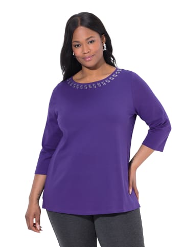 Ulla Popken Shirt in dunkle lilie