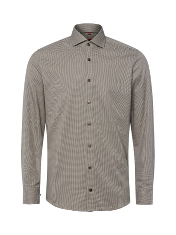 Finshley & Harding Hemd in beige schwarz - 0016