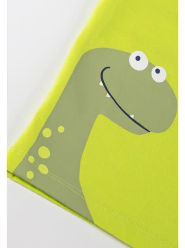 Sigikid Shorty Pyjama Nachtwäsche in Neongrün-Dunkelblau