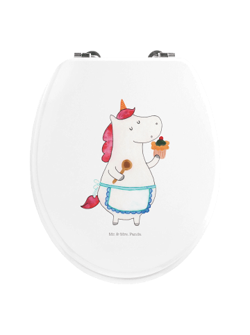 Mr. & Mrs. Panda WC Sitz Einhorn Küche ohne Spruch in Weiß