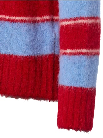 SAMSOE & SAMSOE Pullover Sajeanne in rot hellblau - 0001
