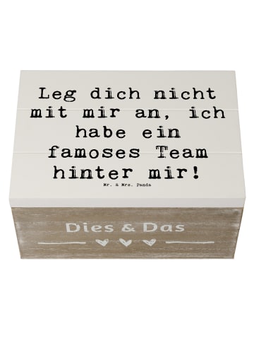 Mr. & Mrs. Panda Erinnerungsbox Spruch Im Team zuMenschmenarbeiten ... in Weiß